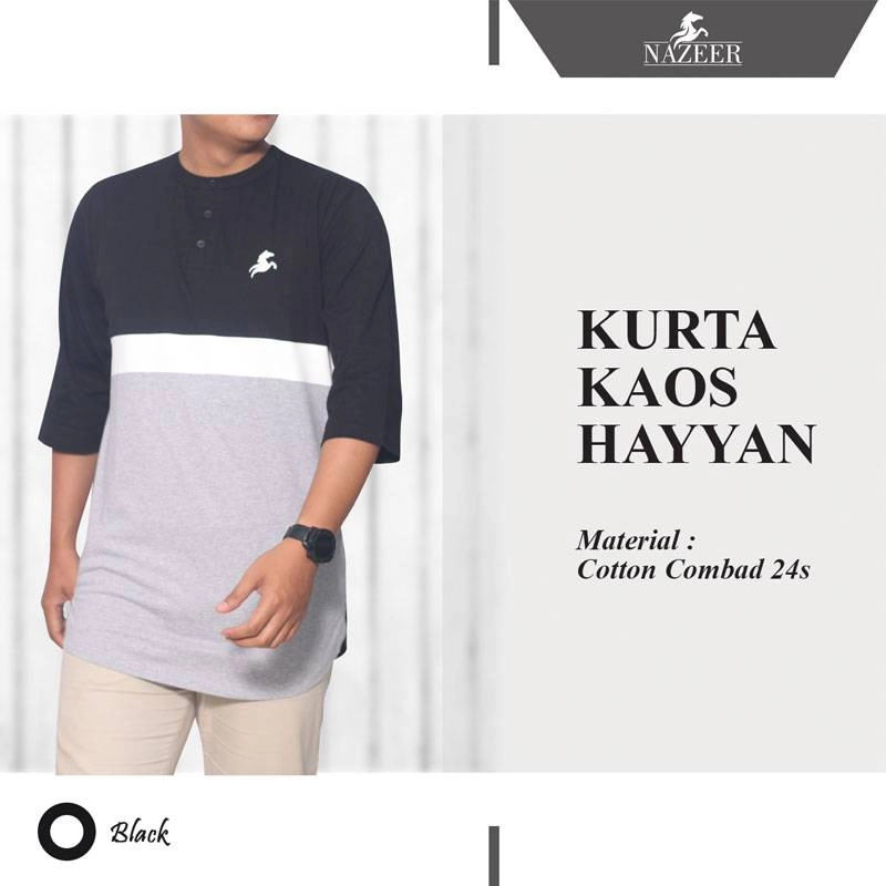 Product image Nazeer - Kurta Kaos Hayyan XXL Black