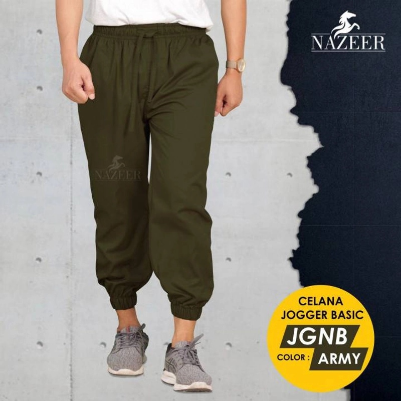 Product image Nazeer - Celana Jogger Basic JGNB S Army