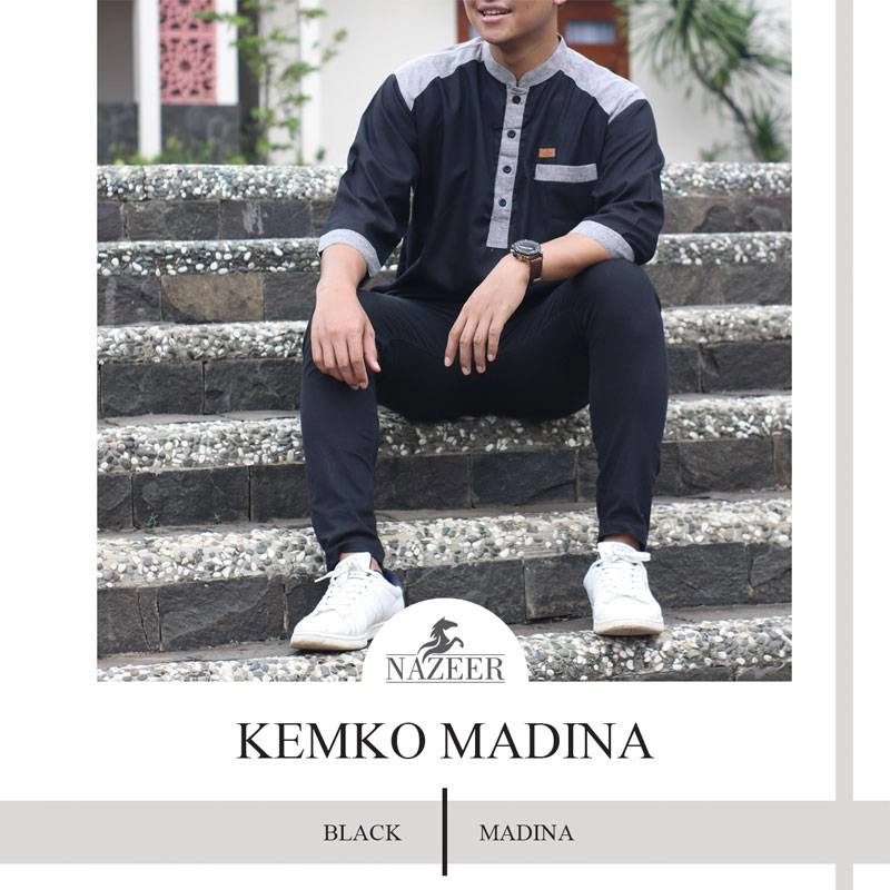 Product image Nazeer - Kemeja Koko Kemko Madina M Black