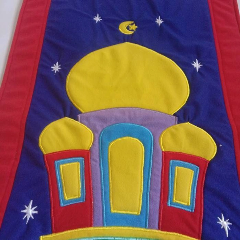Product image Nafeesa Sajadah Anak ( Planet - 2 ) 50 x 85 cm BIRU