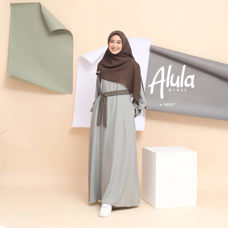 Product image Naisha HIjrah - Alula Dress (READY) S Army