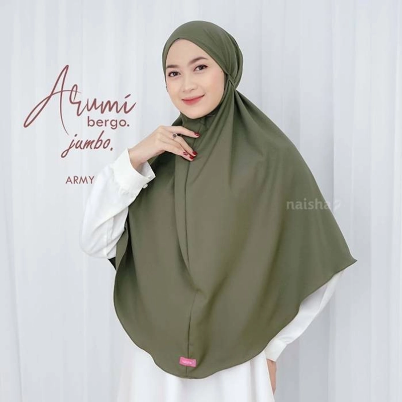 Product image Naisha Hijrah - Arumi Khimar Jumbo Army