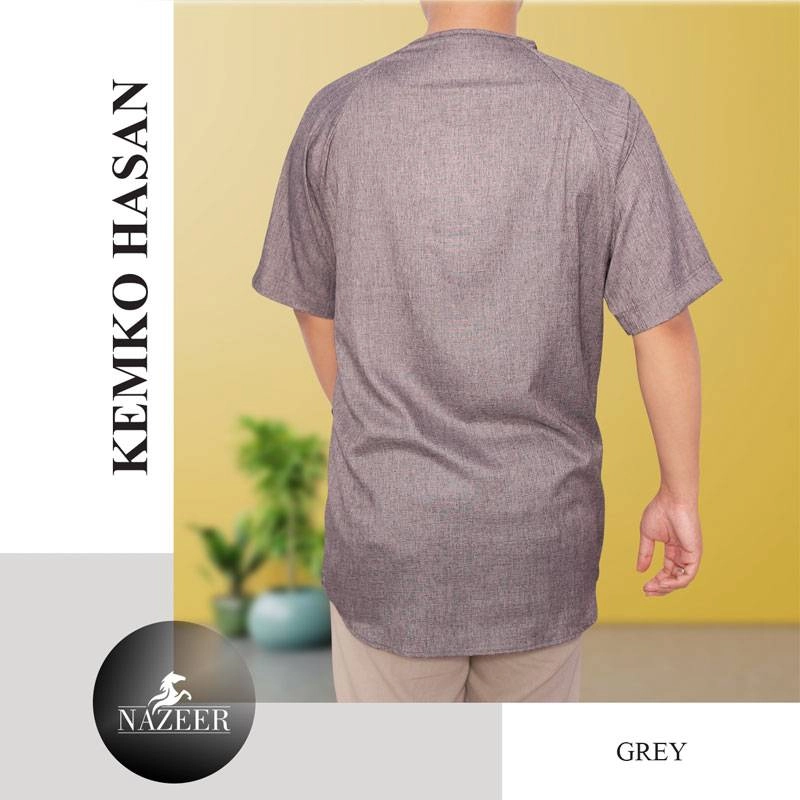 Product image Nazeer - Kemeja Koko Pria Kemko Hasan M GREY