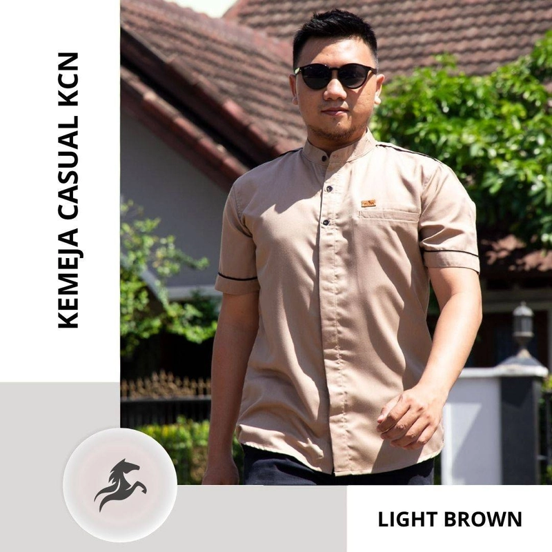 Product image Nazeer - Kemeja Casual KCN M LIGHT BROWN