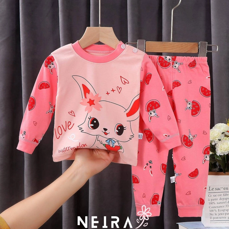 Product image Neira - Setelan Baju Tidur Piyama Anak Pink Watermelon 73 Pink - Pink