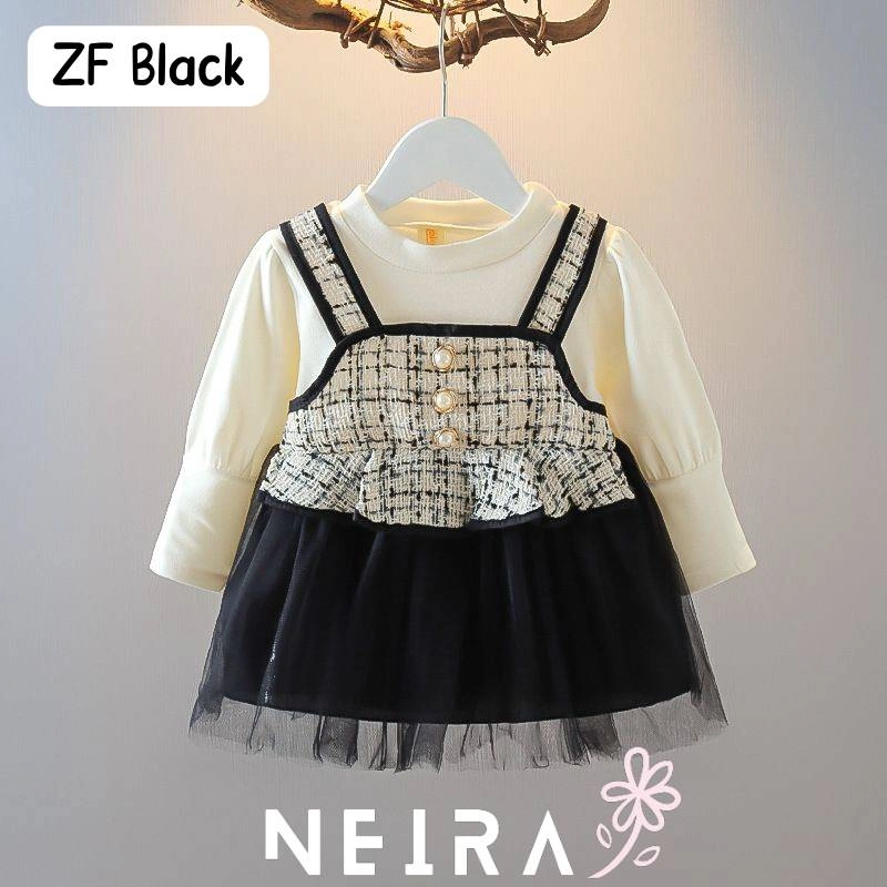 Product image Neira - Baby Dress Anak Perempuan Marreta (ZF) L (0-18M) Black