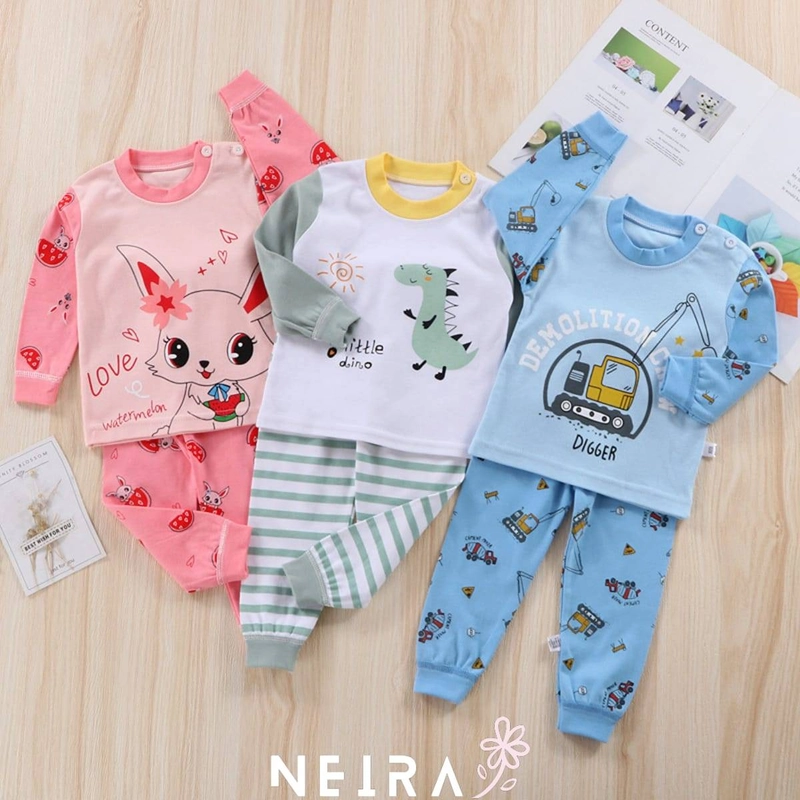 Product image Neira - Setelan Baju Tidur Piyama Anak Pink Watermelon 73 Pink - Pink