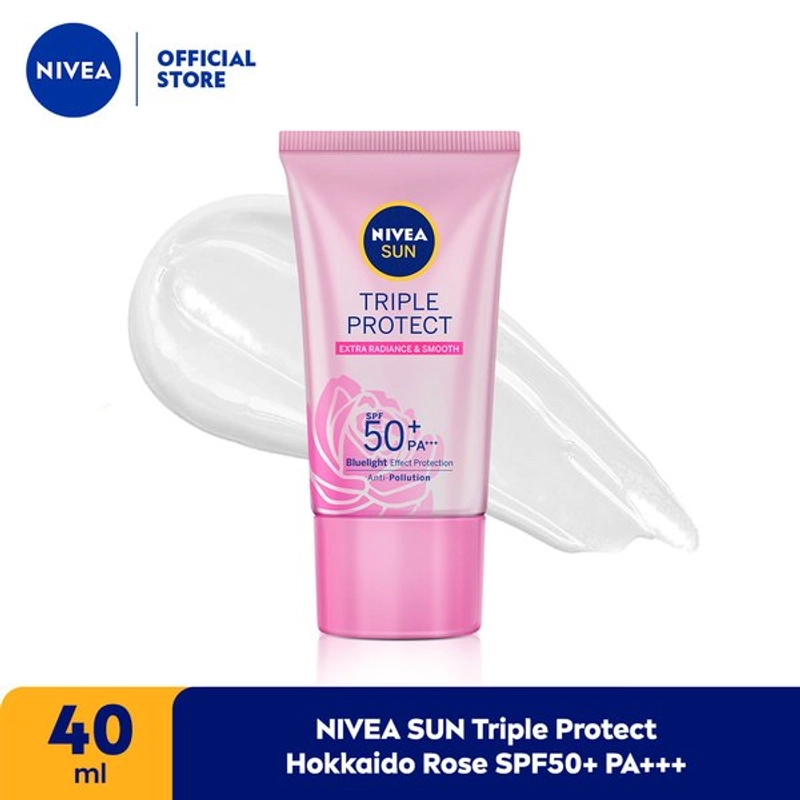 Product image Nivea - NIVEA SUN Triple Protect Hokkaido Rose SPF50+ PA+++ Face Serum 40ml 40ml Pink