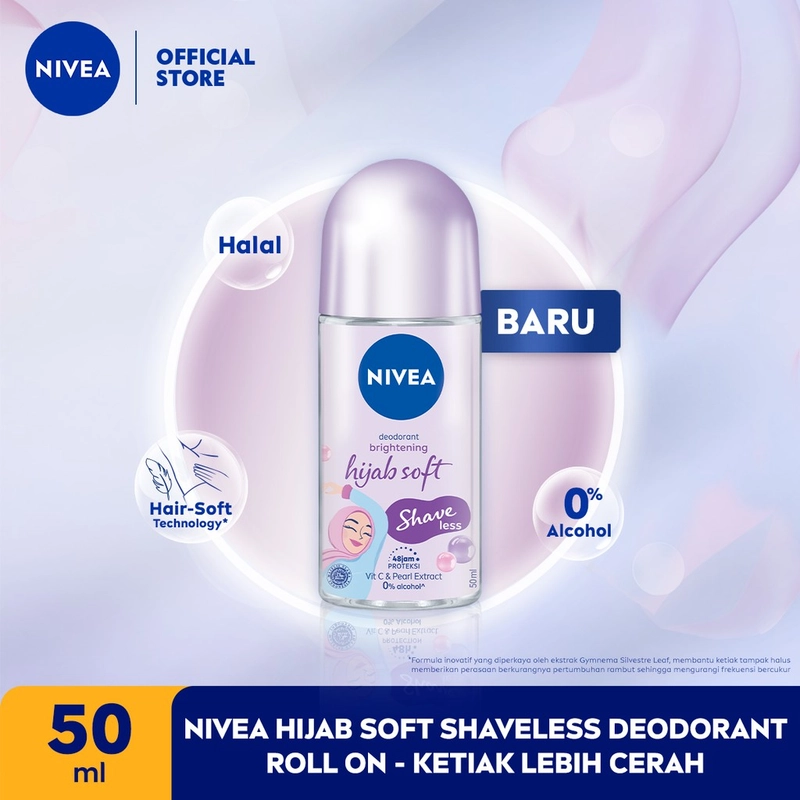 Product image Nivea - NIVEA Brightening Hijab Soft Deodorant Roll On 50ml Ungu