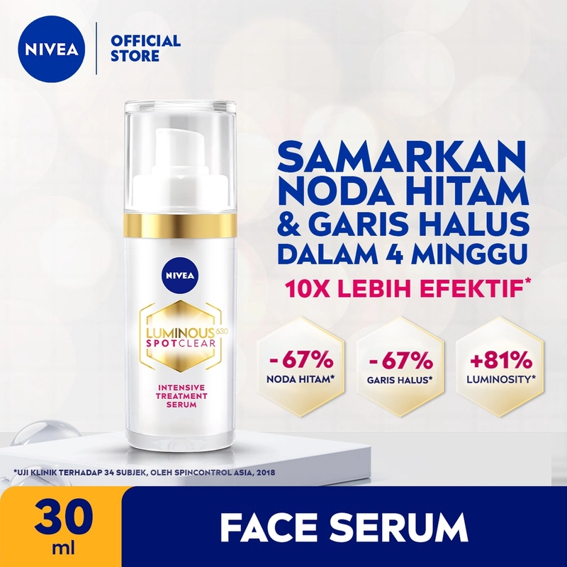 Product image Nivea - NIVEA Luminous 630 Spotclear Intensive Treatment Serum 30ml Putih Emas