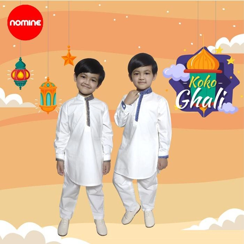 Product image Nomine - Koko - Ghalih Set - Set Celana - White S White