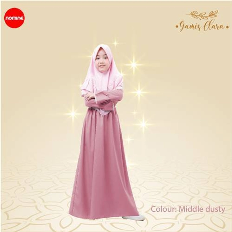 Product image Nomine - Gamis - Clara - Set Khimar S Middle Dusty