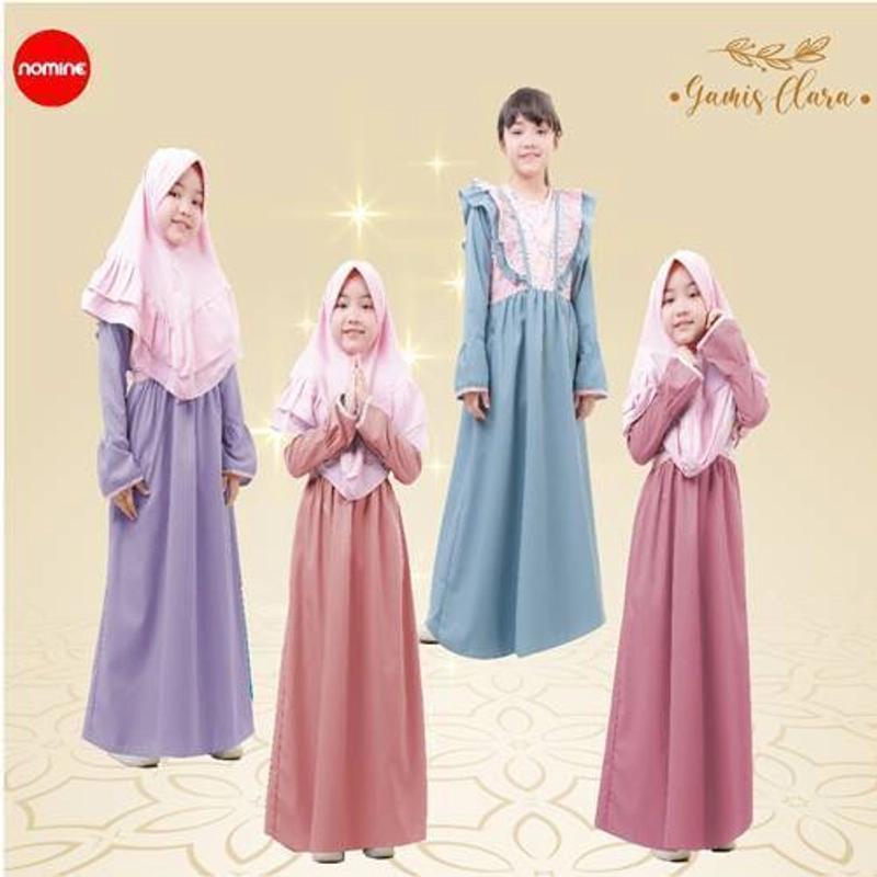 Product image Nomine - Gamis - Clara - Set Khimar S Middle Dusty