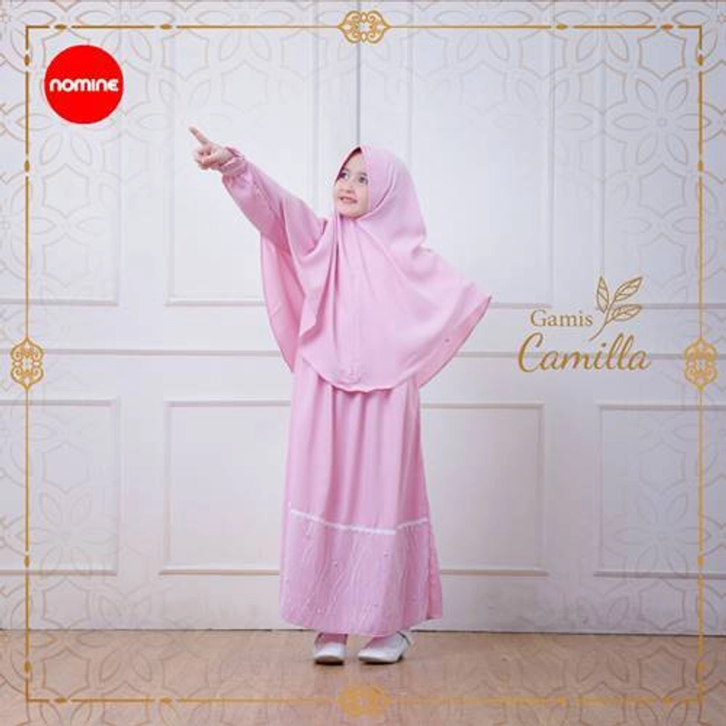 Product image Nomine - Gamis - Camilla - Set Khimar XS Pink