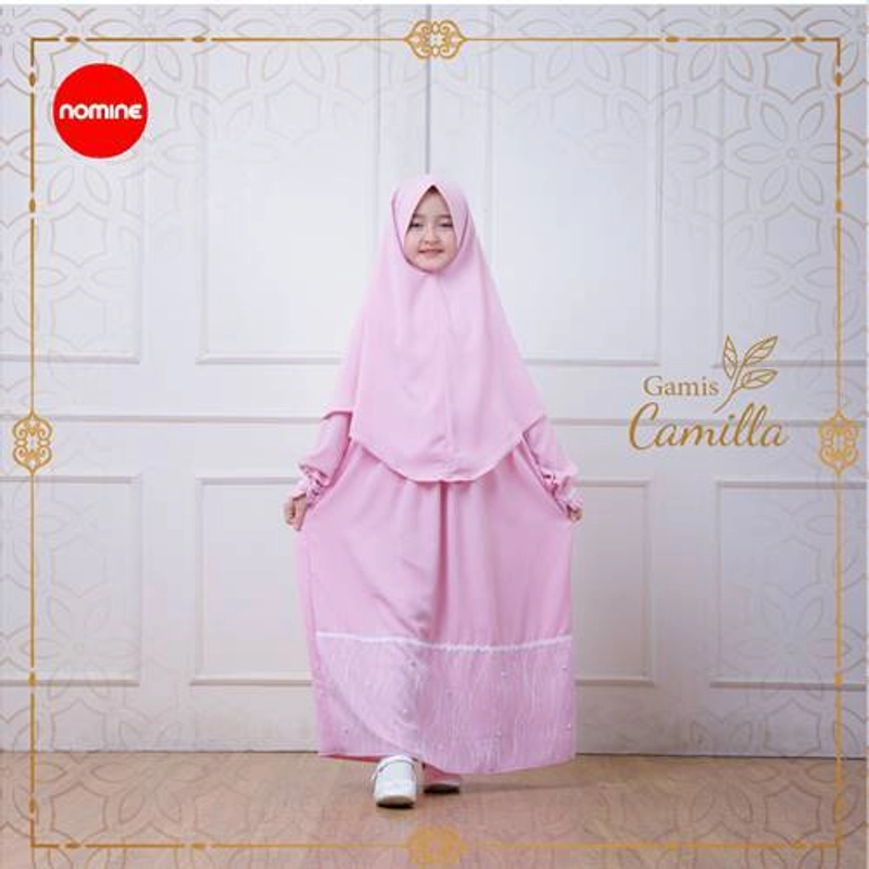 Product image Nomine - Gamis - Camilla - Set Khimar XS Pink