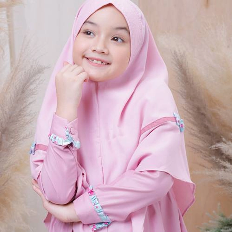 Product image Nomine - Gamis - Malihah - Set Khimar S Dusty Pink