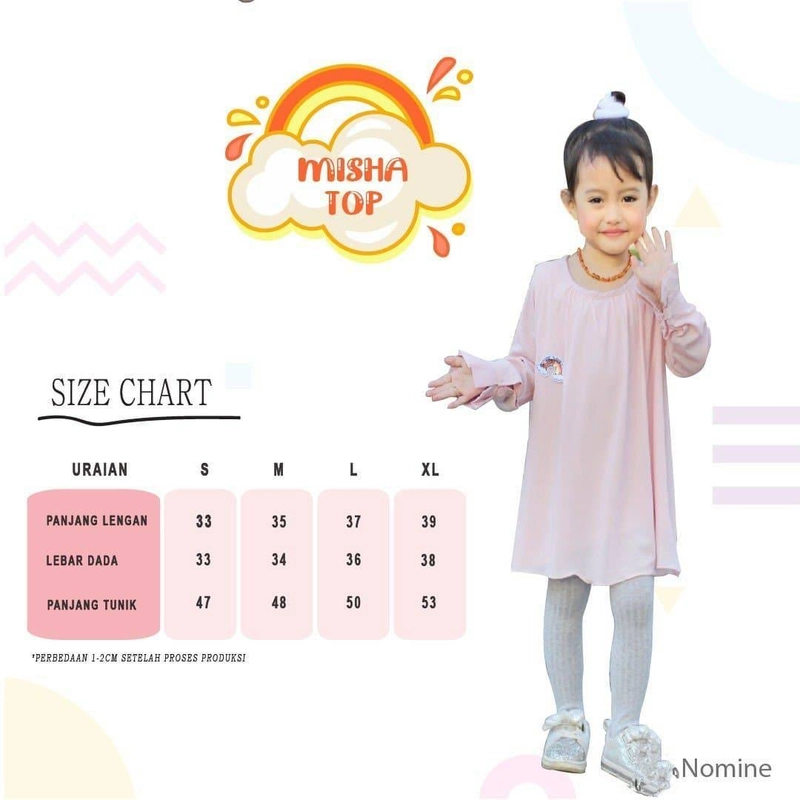 Product image Nomine - Tunik - Misha Top - Tunik Only M Baby Pink