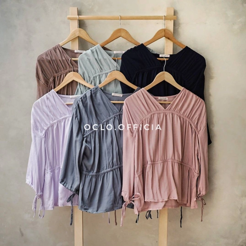 Product image Oclo Official - Fazara Blouse All Size Gray Denim