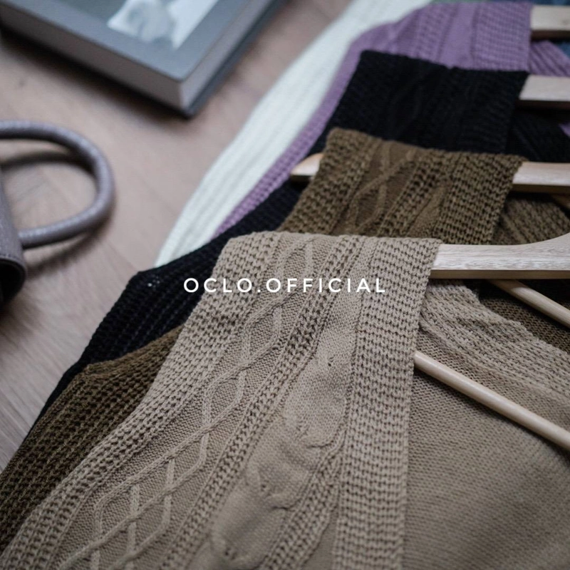 Product image Oclo Official - Austin Vest Knit All Size Dark Creamy