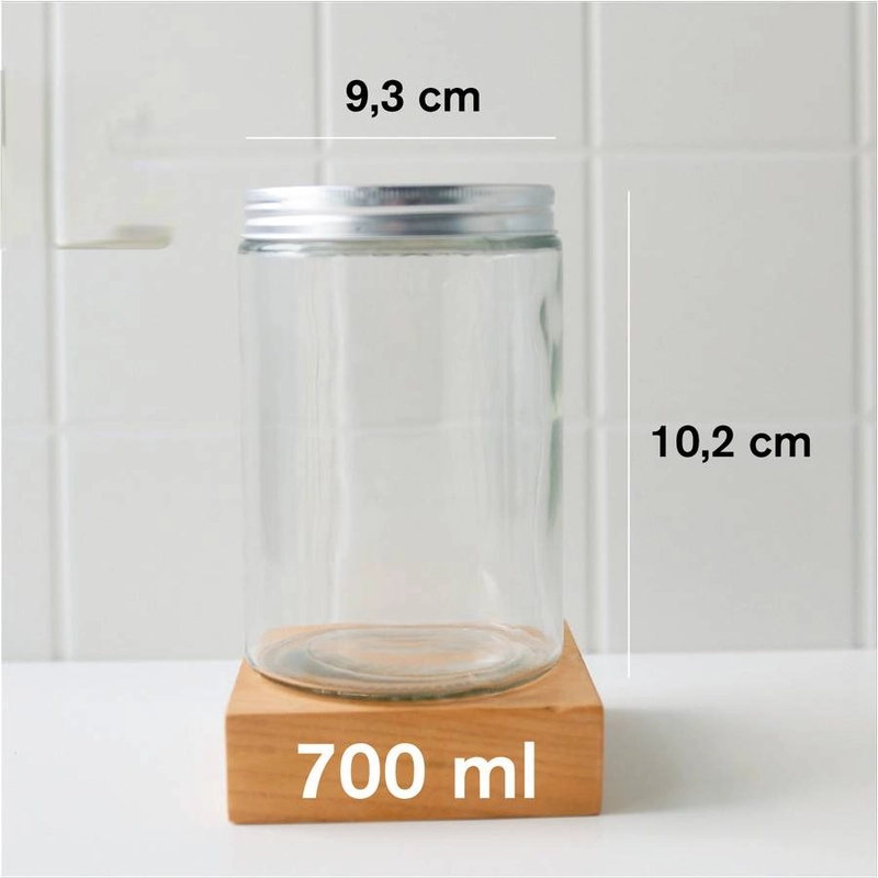 Product image [PO] Orderpedia Kitchen - Toples Kaca Polos Tutup Alumunium 700ml 700gr Random