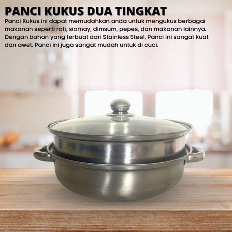 [PO] Orderpedia.id - Panci Kukus Dua Tingkat