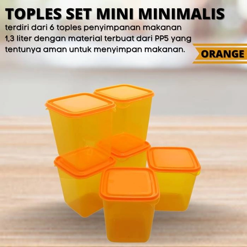Product image [PO] Orderpedia.id - Toples Set Mini Minimalis Orange