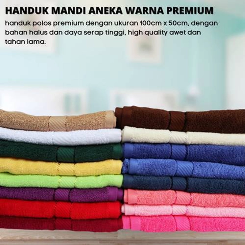 Product image [PO] Orderpedia Kichen Handuk Mandi Premium 100 X 50 Cm Biru Tua