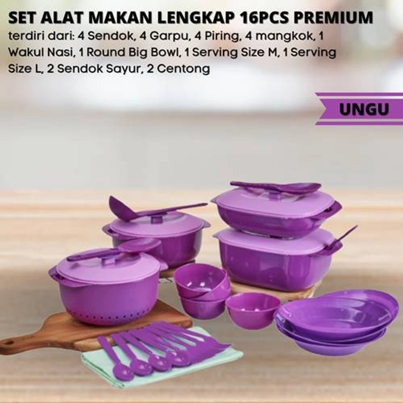 Product image [PO] Orderpedia Kichen Set Alat Makan Lengkap 16pcs Premium