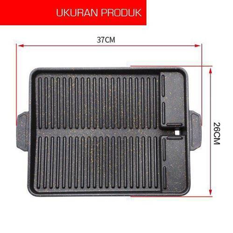 Product image [PO] Orderpedia Kichen Pemanggang Barbeque Grill Premium Anti Lengket 37x26cm Random