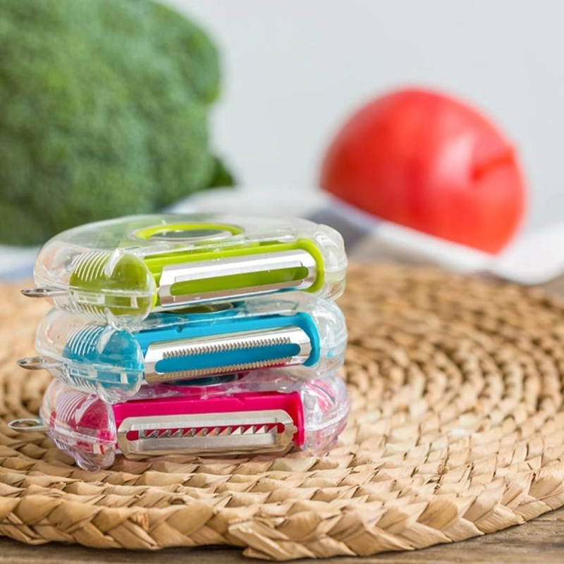 Product image [PO] Orderpedia Kitchen - Alat Pengupas Buah dan Sayur 3 Sisi Mata Pisau Serbaguna 10x8x2cm Random