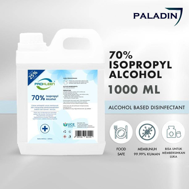 Product image Paladin Bandung - Isopropyl Alcohol Medis PROKLEEN 1L 1000ML Isopropyl