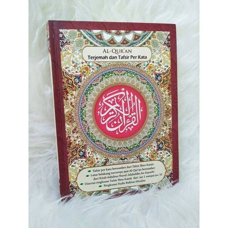 Product image Penerbit Jabal Al-Qur'an Perkata , Terjemah dan Tafsir Per Kata HC A4 30x21x2 (hard cover) MAROON