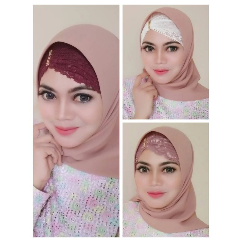 Product image Almadany - BANDANA BRUKAT / CIPUT BRUKAT DIAMOND 85 X 25 Cm 25gr Pink Baby
