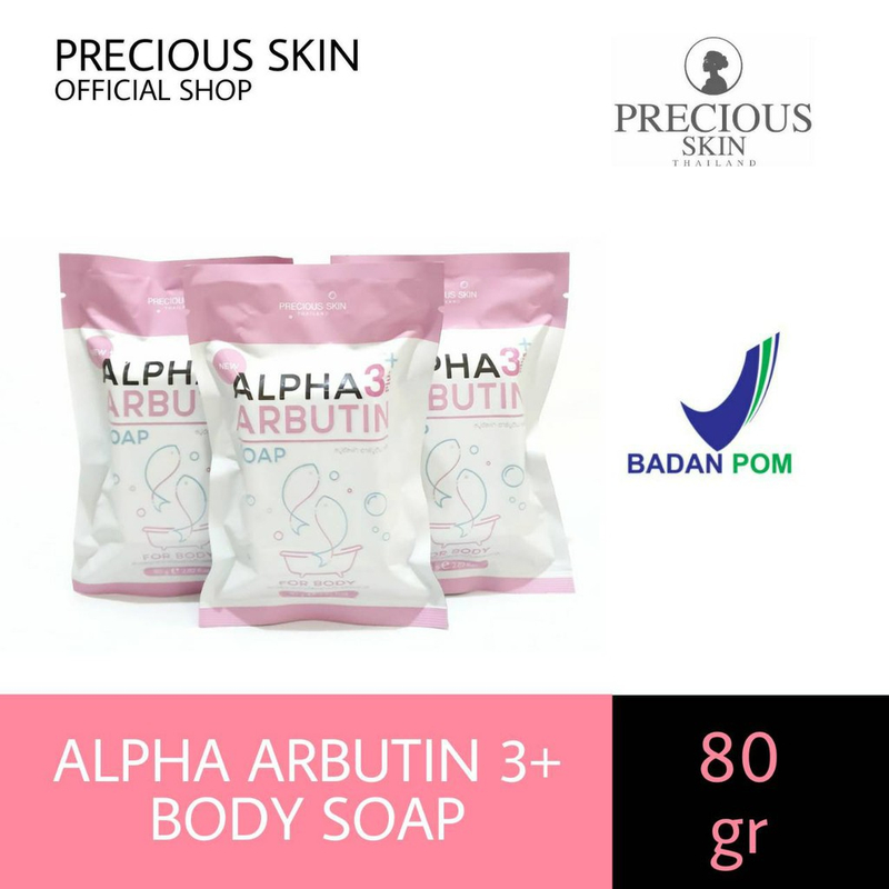 Product image PRECIOUS SKIN - Alpha Arbutin 3 Plus Collagen Whitening Soap / Sabun Pemutih Badan / Sabun (AA-SO) 80g Alpha Arbutin