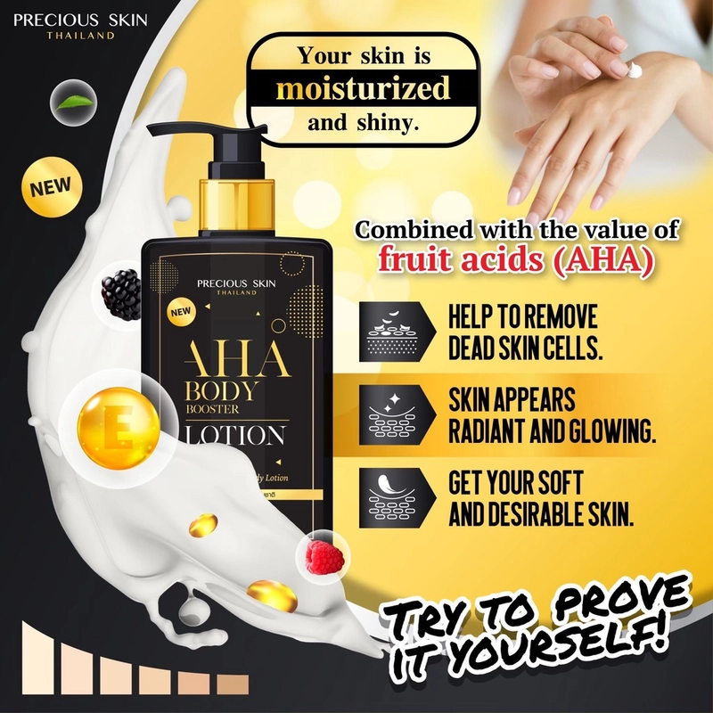 Product image PRECIOUS SKIN - AHA Mimi Body Booster Extra Whtening Lotion / Bodylotion / Handbody (AHA - L) 250ml Body Lotion