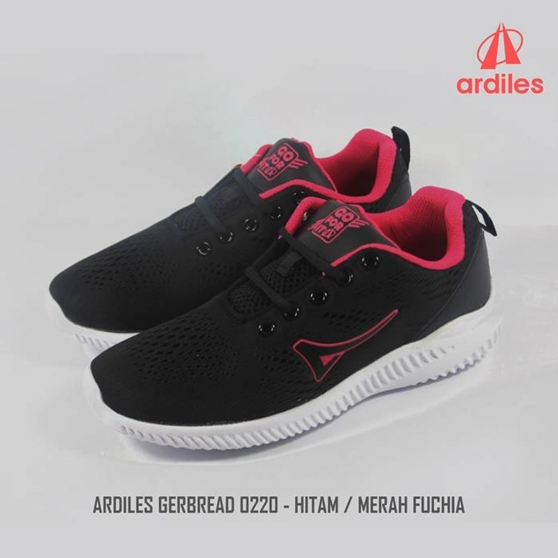 Product image EME Sepatu Sneakers Wanita Ardiles Gerbread Hitam - Merah 33