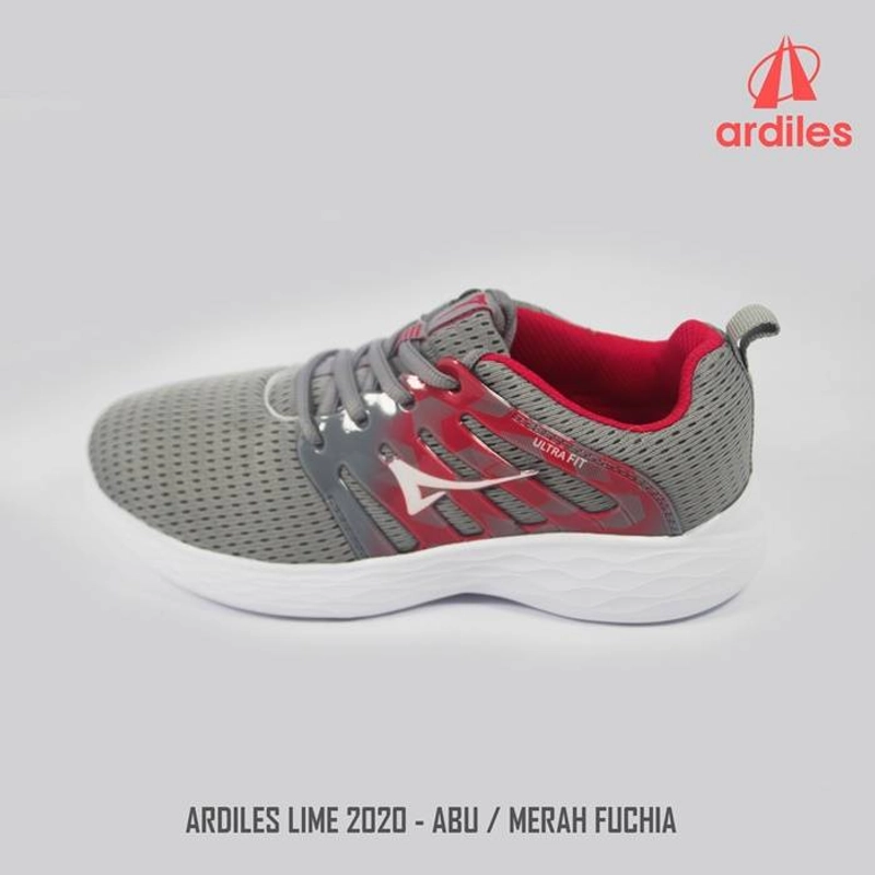 Product image EME Sepatu Sneakers Wanita Ardiles Lime Abu - Merah Fushia 33