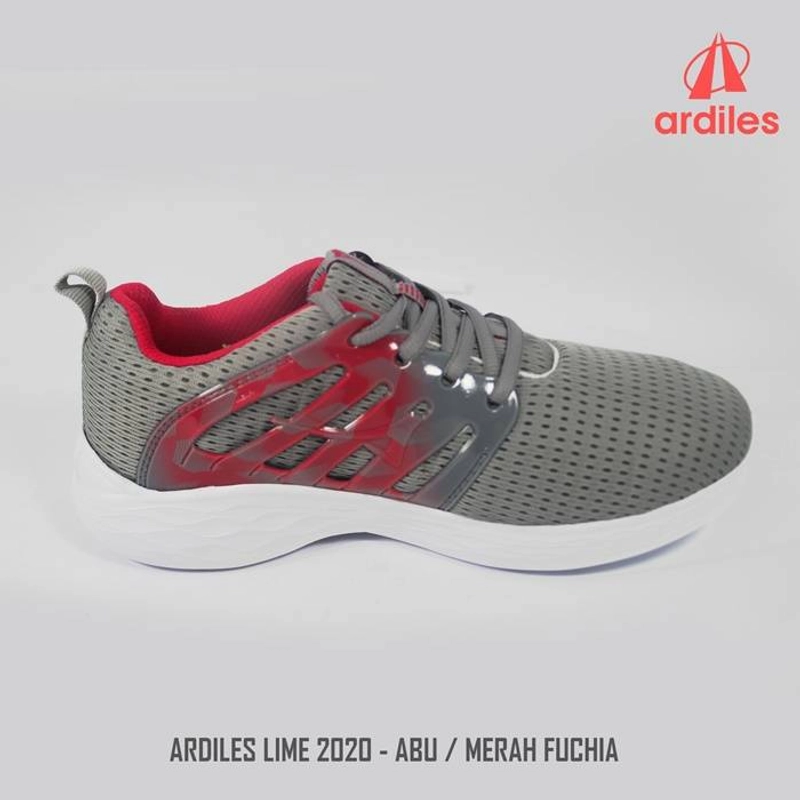 Product image EME Sepatu Sneakers Wanita Ardiles Lime Abu - Merah Fushia 33