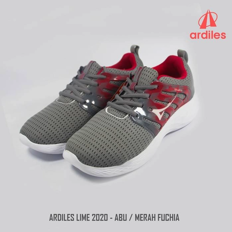 Product image EME Sepatu Sneakers Wanita Ardiles Lime Abu - Merah Fushia 33