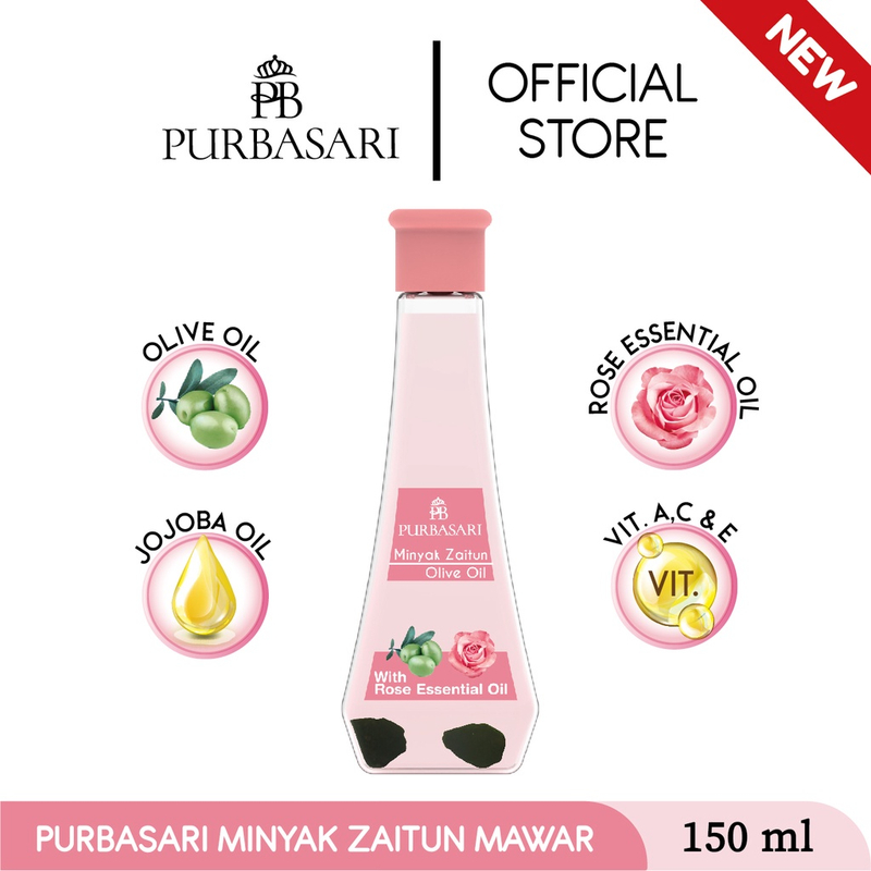Product image Purbasari - Minyak Zaitun Mawar 150 ml Minyak Zaitun