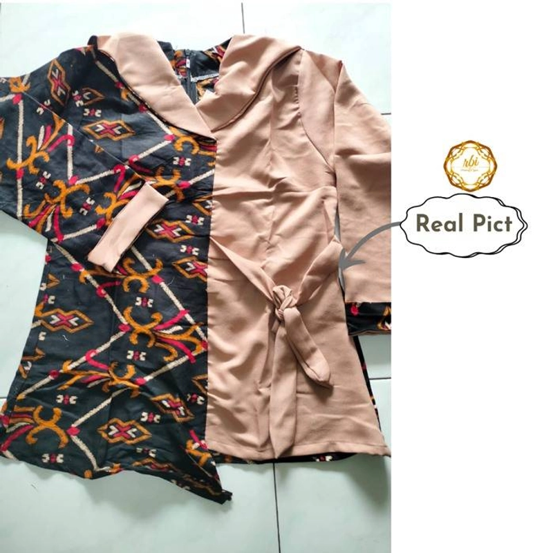 Product image Batik Zeena Blouse Atasan Muslim Wanita Best Seller ORIGINAL XL Cream