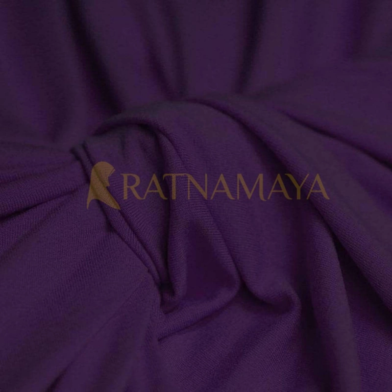 Product image Ratnamaya - Bergo Lubang Telinga Jersey Premium All Size Ungu Terong