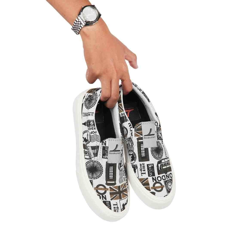 Product image ALZ PRO 9107 Grey London Sepatu Kanvas Slip On Pria 38 Grey London