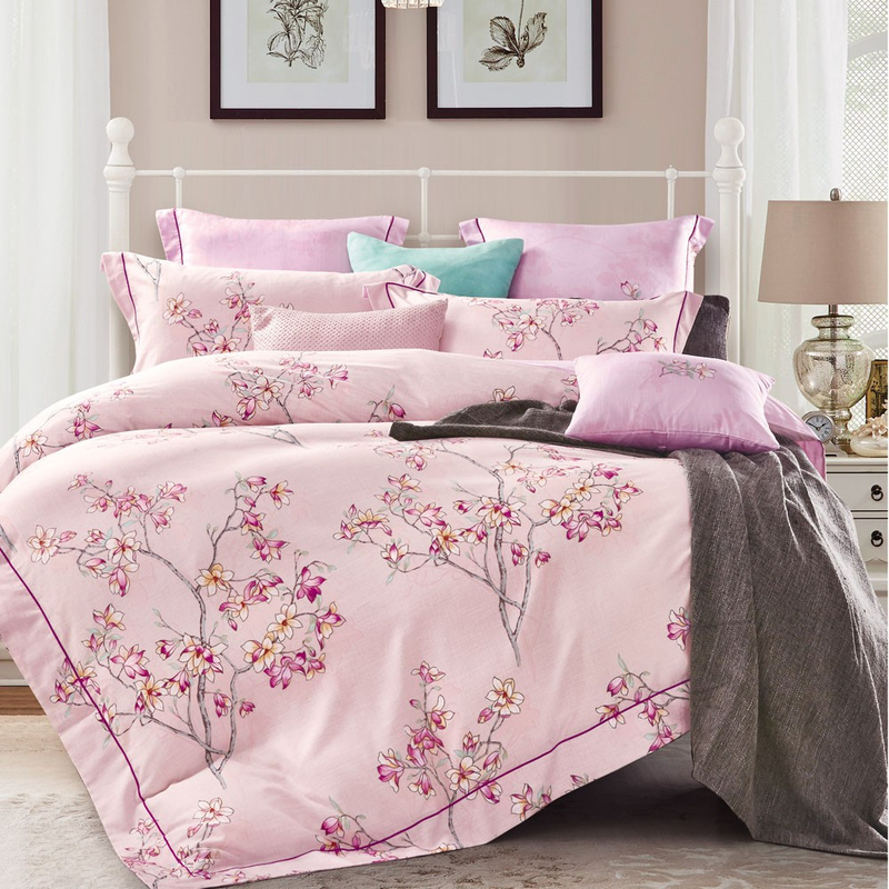 Product image Rise Sprei Set Bed Cover Bahan Katun Linen Motif Vervain 160x200 all variant