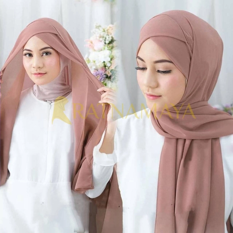 Product image Ratnamaya - Pashmina Tali Silang All Size Maroon