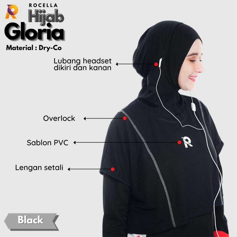 Product image ROCELLA - Rocella Hijab Gloria ALL SIZE Black