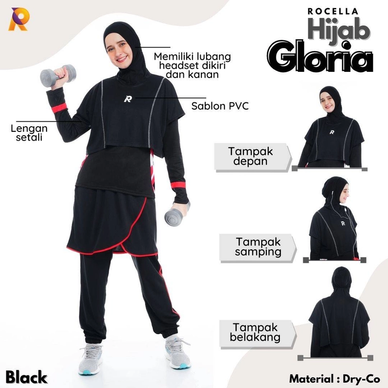 Product image ROCELLA - Rocella Hijab Gloria ALL SIZE Black