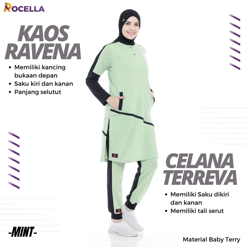 Product image ROCELLA - Rocella Setelan Ravena Terreva S M mint