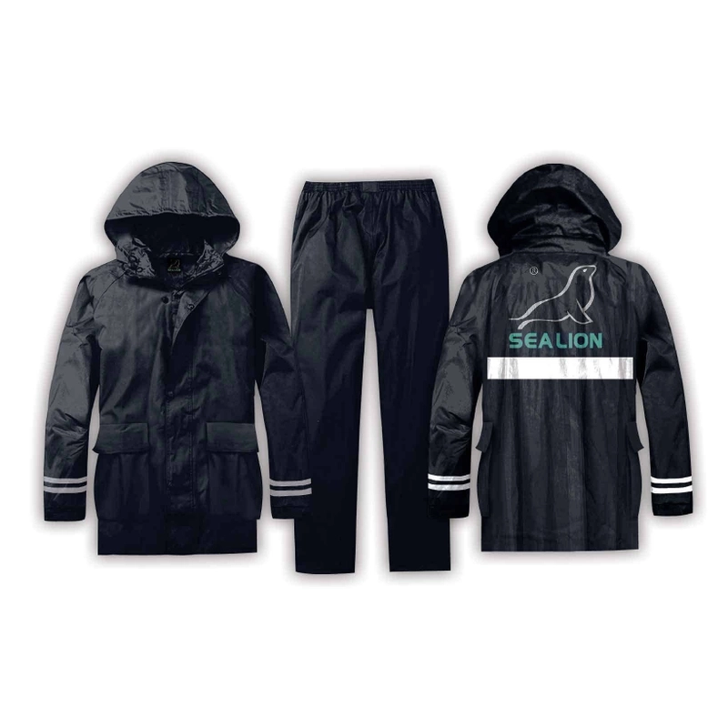 Product image Rosanna - Jas Hujan Sea Lion Jaket Celana B01 All Size Black Maroon Navy 1 pcs Black