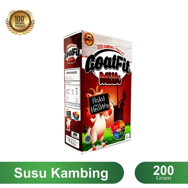 Product image Aliya - Susu Etawa Goatfit Rasa Cokelat 200g Manis